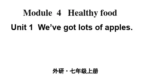 外研版七年级上册英语教学课件-Module 4 Unit 1