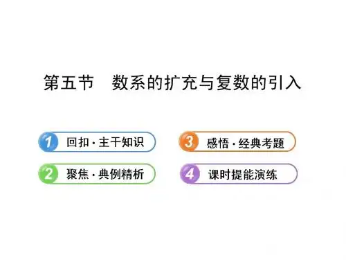 【全程复习方略】2013版高中数学 (主干知识+典例精析)4.5数系的扩充与复数的引入课件 理 新人教B版
