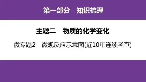 2025年中考化学专题复习(广东专用)微专题2：微观反应示意图