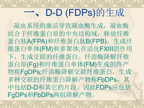 D二聚体的检测及其临床应用优秀课件