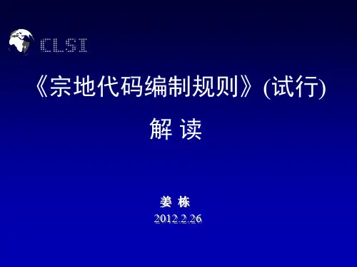 宗地代码编制规则