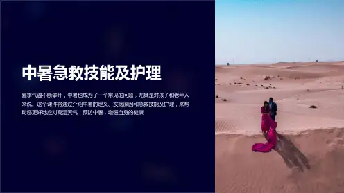 《护理学课件中暑急救技能及护理》
