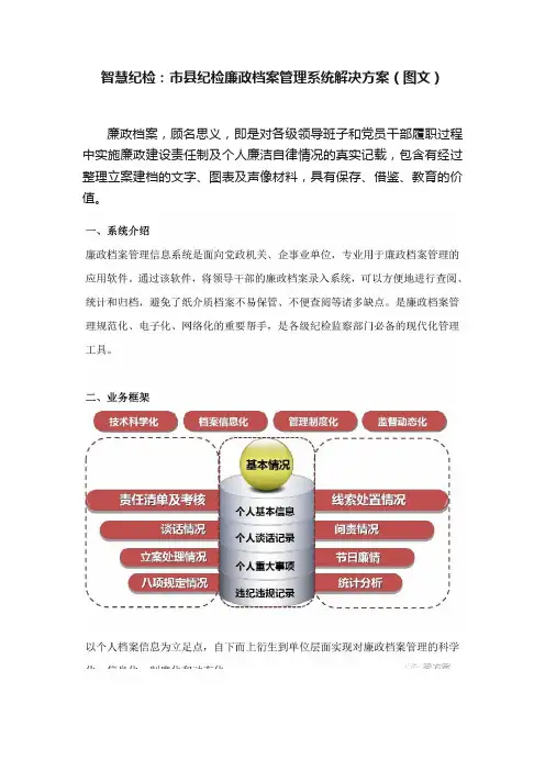 智慧纪检：市县纪检廉政档案管理系统解决方案（图文）