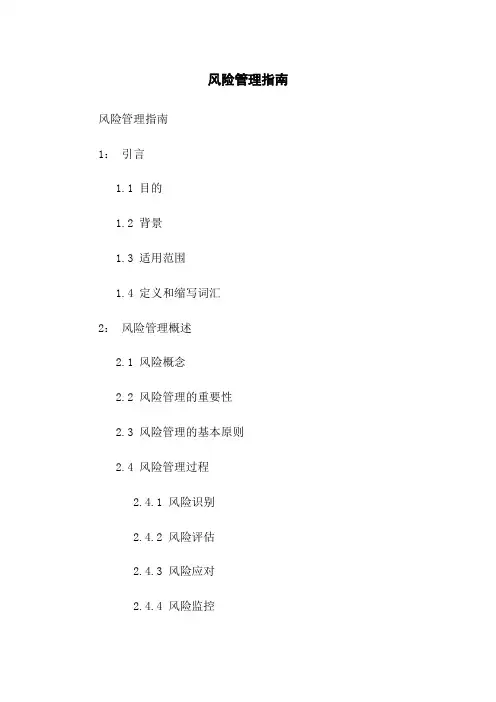 风险管理指南