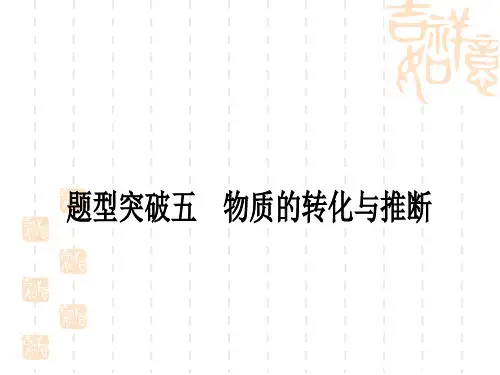 中考化学题型突破练五 物质的转化与推断