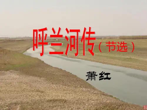 《呼兰河传》 PPT