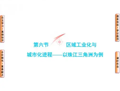 湘教版地理必修三课件第2章 第六节区域工业化与城市化进程——以珠江三角洲为例