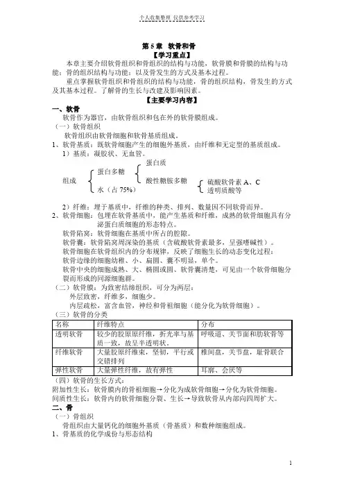 第5章软骨和骨
