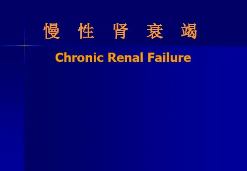 慢性肾衰竭PPT课件