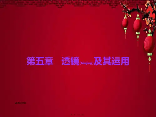 中考物理总复习 第5章 透镜及其运用物理课件