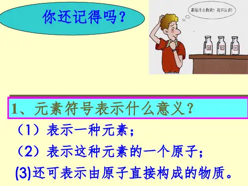 物质组成的表示.