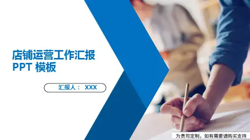 店铺运营工作汇报PPT 模板