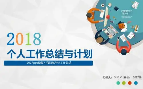 2017ppt模板7-营销部年终工作总结