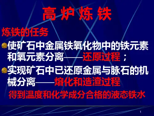 铁矿粉造块理论及烧结工艺
