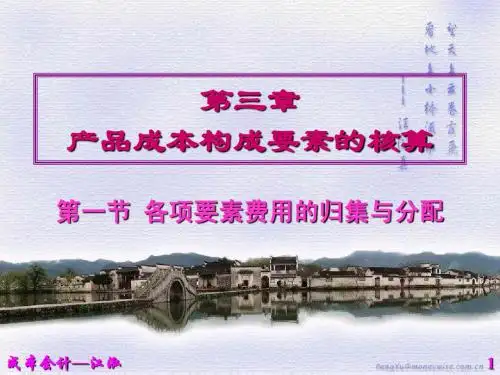 成本会计-03-1  产品成本构成要素的核算