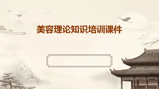 美容理论知识培训课件