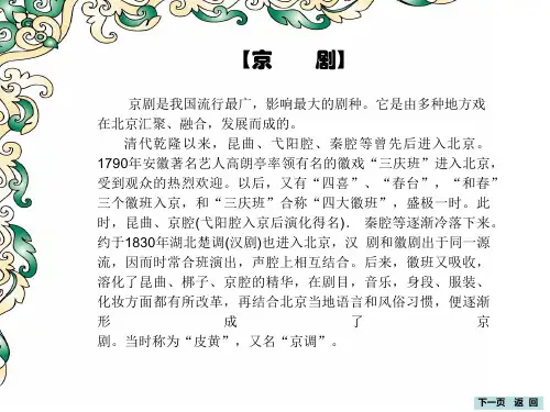 中国戏剧种类课件