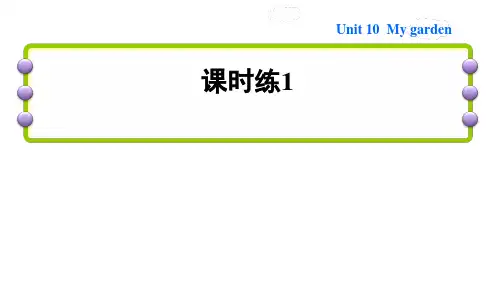 四年级英语下册Module4ThingsweenjoyUnit10Mygarden课时练1课件沪教牛