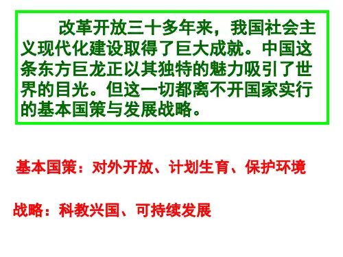 开放的基本国策