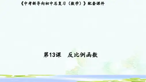 2019中考数学新导向复习第三章函数第13课反比例函数课件-推荐ppt版本