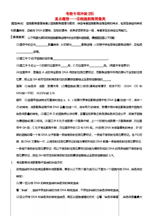 【步步高】2021届高考生物一轮温习 细胞分裂图像类考能专项冲破 苏教版 (2)(1)