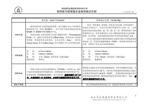 钛锌板与铝镁锰合金板优缺点比较