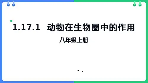 《动物在生物圈中的作用》PPT教学课件