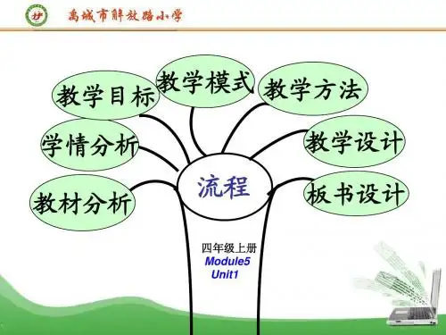 四年级上册M5U1说课“七说”