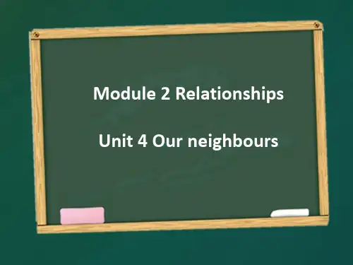 六年级上册英语课件module 2 unit 4 our neighbours 沪教牛津版PPT