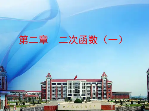 数学九年级下北师大版第二章二次函数复习(一) 课件(12张)