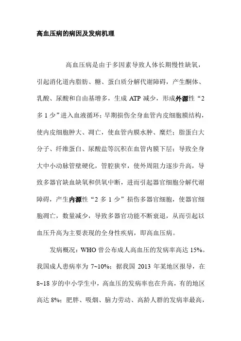 高血压病的病因及发病机理
