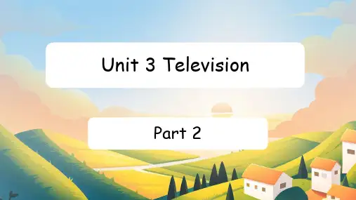 Unit3TelevisionPart2(课件)joinin外研剑桥英语五年级下册