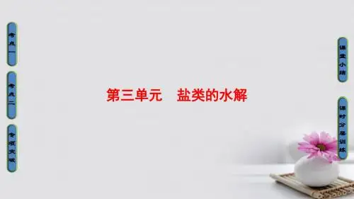 2018高三化学一轮复习专题8第3单元盐类的水解课件