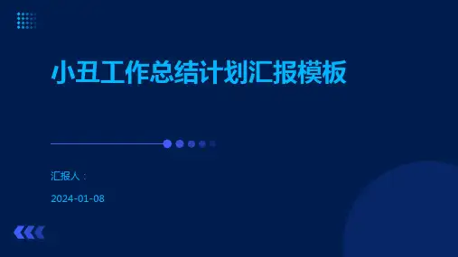 小丑工作总结计划汇报模板