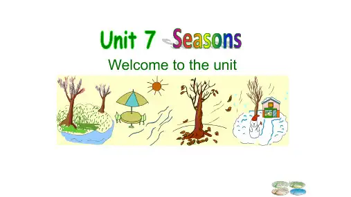 牛津译林版8A英语八年级上册Unit 7 Welcome to the unit课件