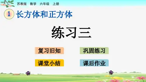 新苏教版六年级数学六年级上册第一单元《9 练习三》课件PPT