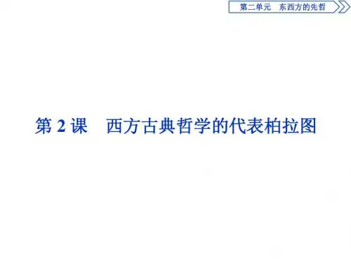 高中历史人教版选修4西方古典哲学的代表柏拉图名师公开课省级获奖课件(32张)