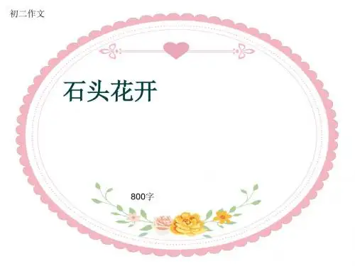 初二作文《石头花开》800字(共11页PPT)