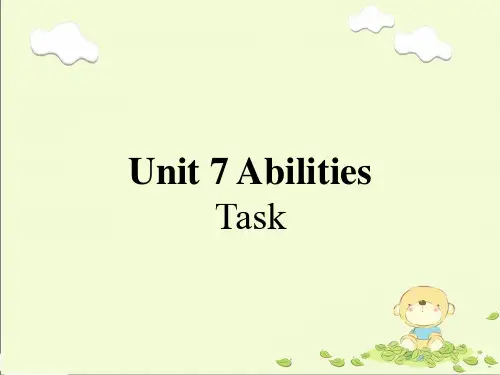 译林版七年级英语下册Unit 7 Task课件