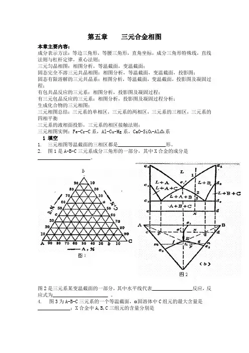 第五章    三元合金相图