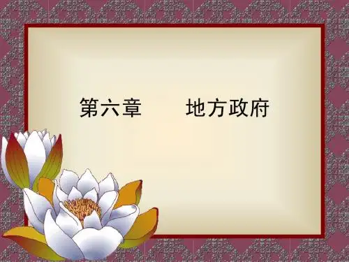 第6章  地方政府
