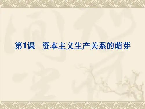 资本主义生产关系的萌芽优秀课件