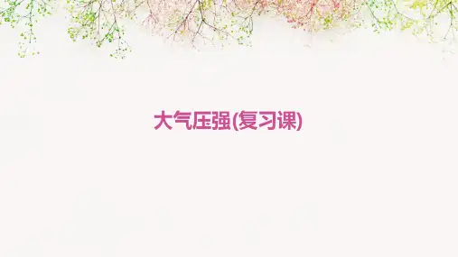 大气压强(复习课)