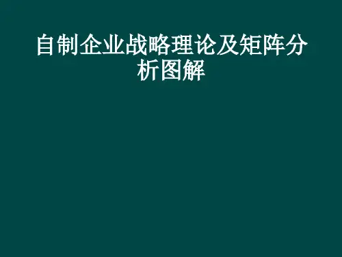 企业战略理论及矩阵分析图解集锦