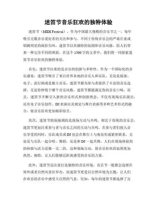 迷笛节音乐狂欢的独特体验
