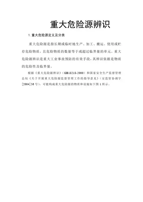 重大危险源辨识