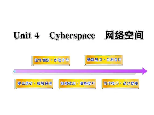 2012版高中英语全程复习方略配套课件：Unit4《Cyberspace》(北师大版必修2)