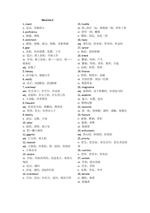 新东方六级乱序版Word list 2