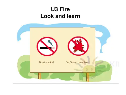 沪教版英语五年级上Unit 12 Fire period 3 课件