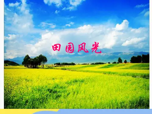 田园风光(共5张PPT)